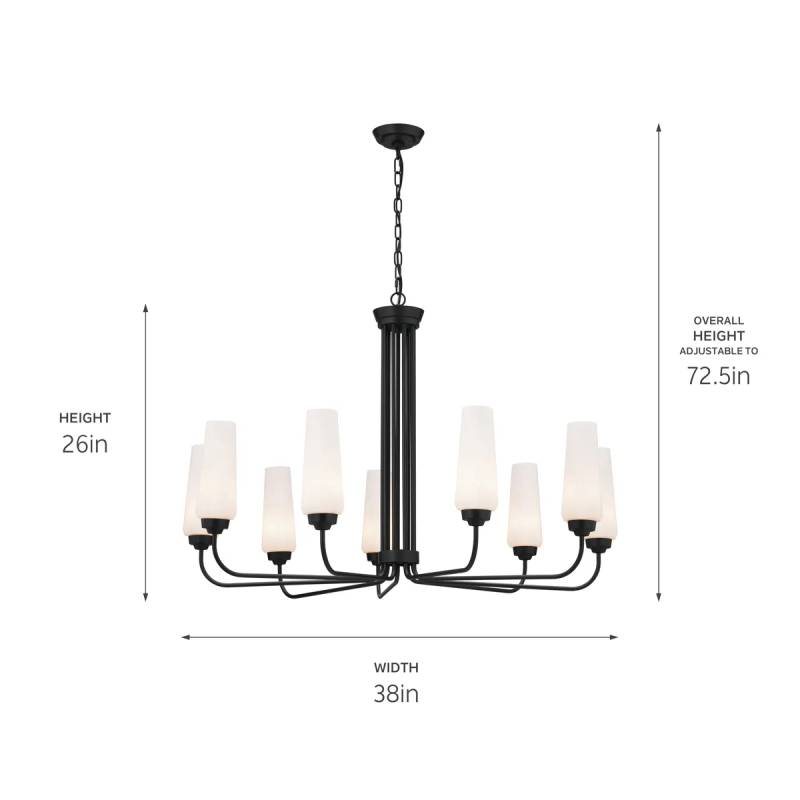 Kichler 52481 Truby 9-lt 38" Chandelier
