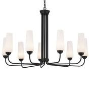 Kichler 52481 Truby 9-lt 38" Chandelier-Black