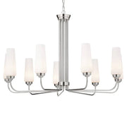 Kichler 52481 Truby 9-lt 38" Chandelier-Polished Nickel
