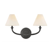 Hinkley 52492 Greta 2-lt 18" LED Vanity-Blackened Brass