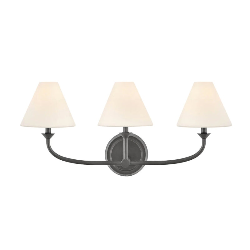 Hinkley 52493 Greta 3-lt 24" LED Vanity-Blackened Brass