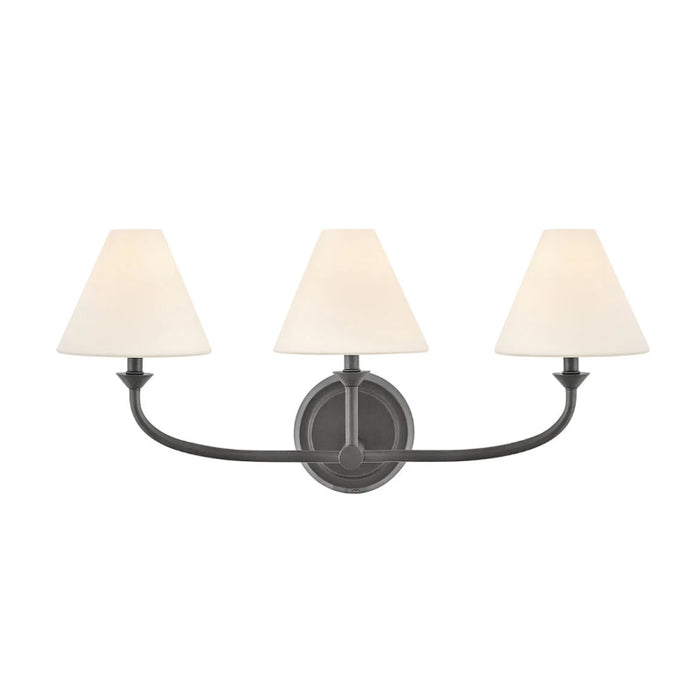 Hinkley 52493 Greta 3-lt 24" LED Vanity-Blackened Brass