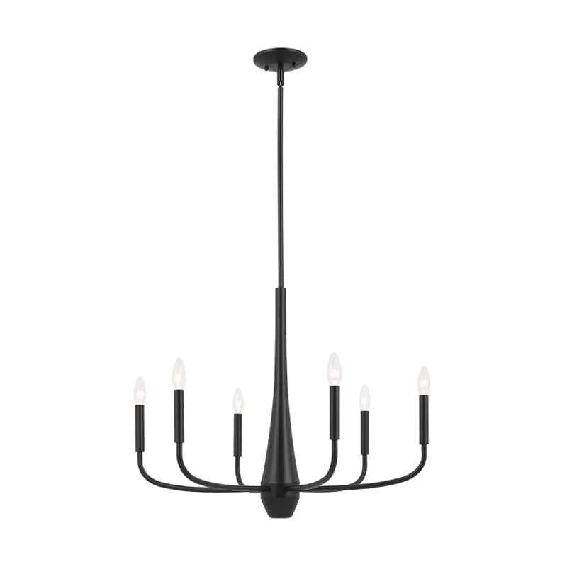 Kichler 52525 Deela 6-lt 28" Chandelier-Black