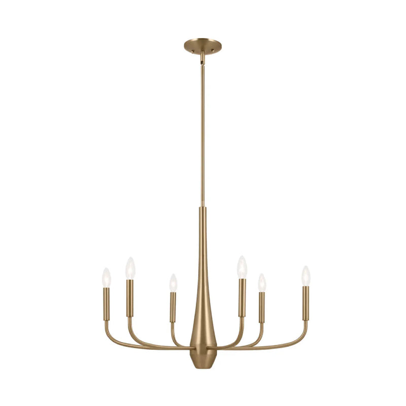 Kichler 52525 Deela 6-lt 28" Chandelier-Champagne Bronze
