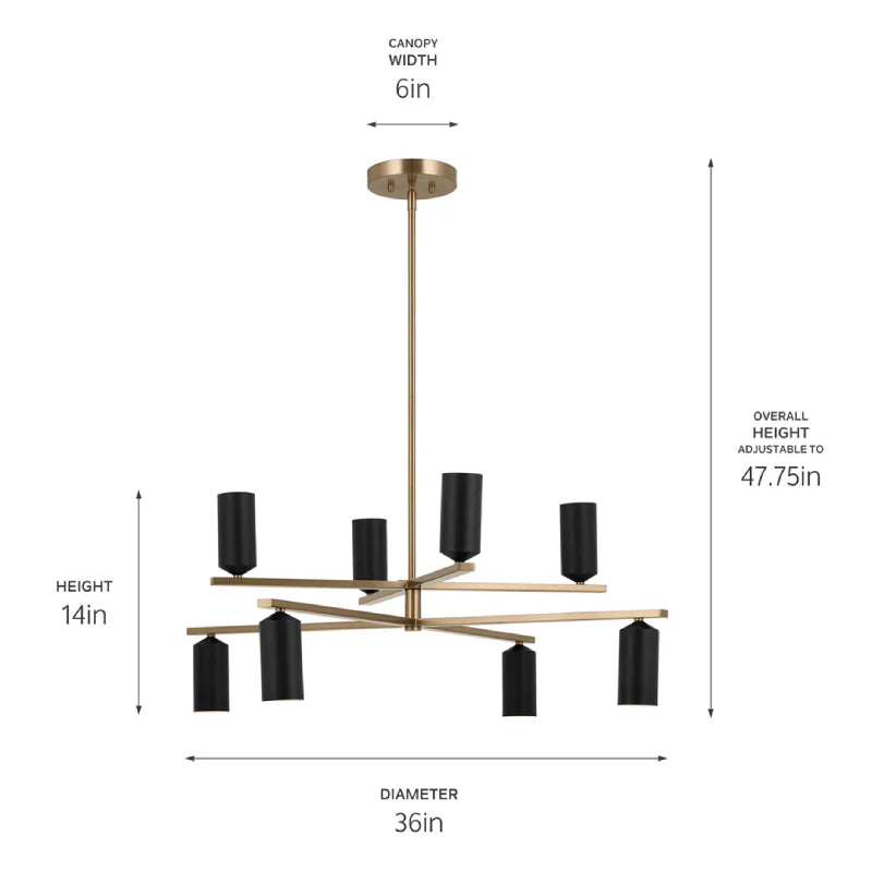 Kichler 52532 Gala 8-lt 36" Chandelier
