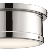 Kichler 52540 Serca 2-lt 14" Flush Mount-Polished Nickel