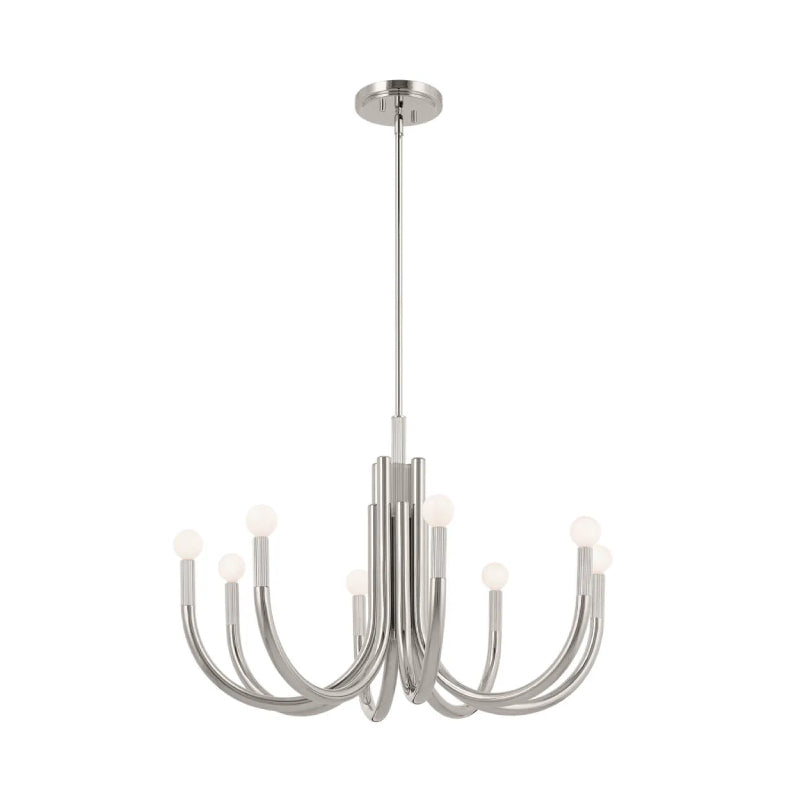 Kichler 52550 Odensa 8-lt 29" Chandelier-Polished Nickel
