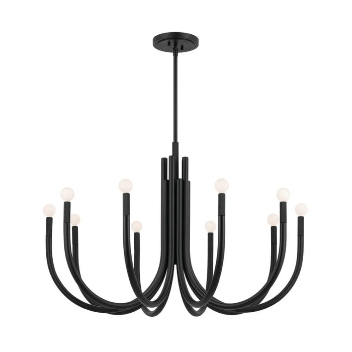 Kichler 52551 Odensa 10-lt 40" Chandelier-Black