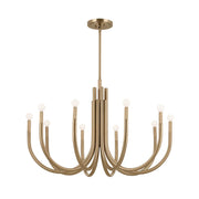 Kichler 52551 Odensa 10-lt 40" Chandelier-Champagne Bronze