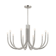 Kichler 52551 Odensa 10-lt 40" Chandelier-Polished Nickel