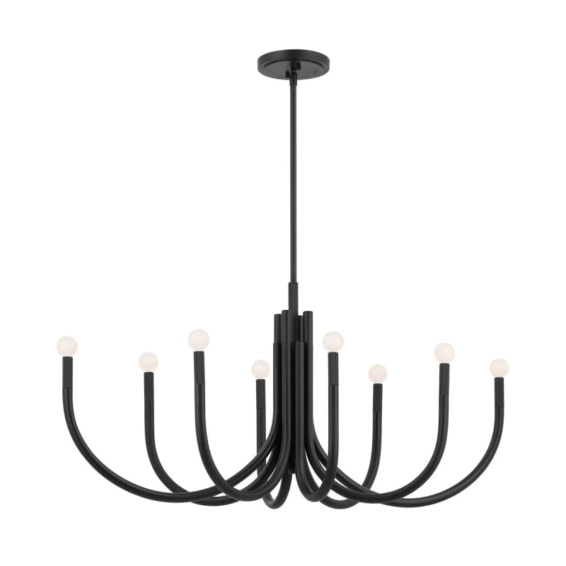 Kichler 52553 Odensa 8-lt 46" Chandelier-Black