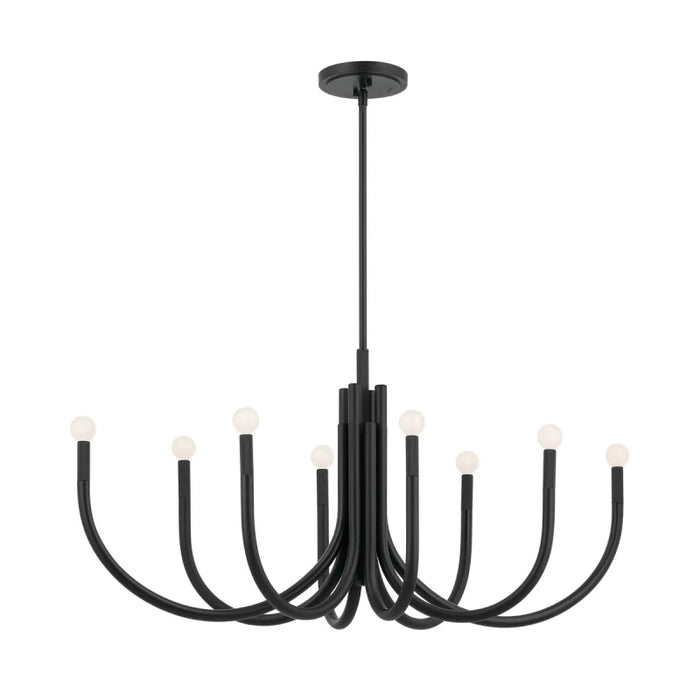 Kichler 52553 Odensa 8-lt 46" Chandelier-Black