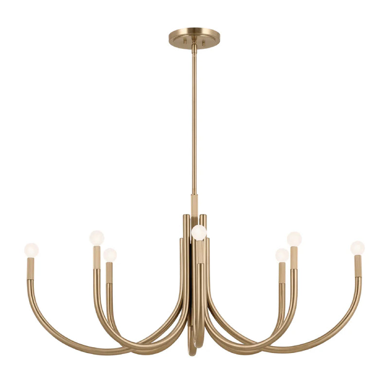 Kichler 52553 Odensa 8-lt 46" Chandelier-Champagne Bronze