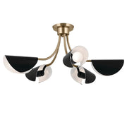 Kichler 52558 Arcus 5-lt 28" Chandelier-Champagne Bronze with Black