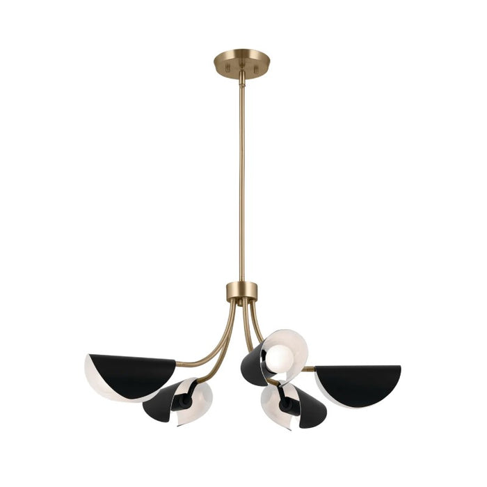 Kichler 52558 Arcus 5-lt 28" Chandelier-Champagne Bronze with Black
