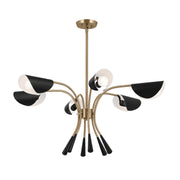 Kichler 52559 Arcus 6-lt 39" Chandelier-Champagne Bronze with Black