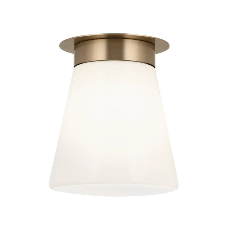 Kichler 52585 Albers 1-lt 9" Flush Mount-Champagne Bronze