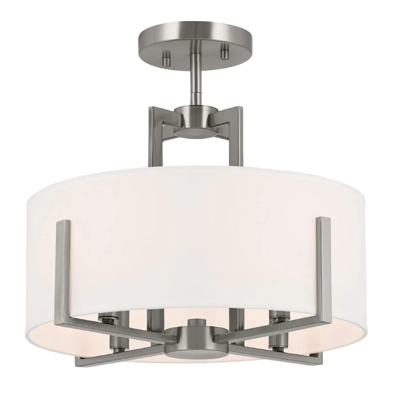 Kichler 52591 Malen 4-lt 16" Flush Mount-Classic Pewter