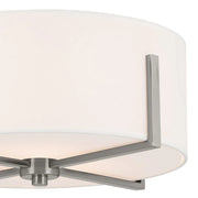 Kichler 52593 Malen 2-lt 16" Flush Mount-Classic Pewter
