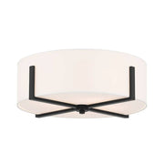 Kichler 52594 Malen 4-lt 20" Flush Mount-Black