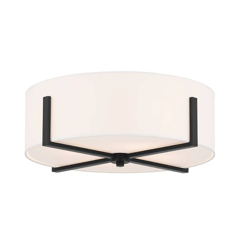 Kichler 52594 Malen 4-lt 20" Flush Mount-Black