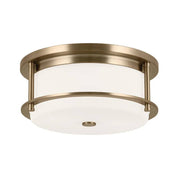Kichler 52595 Brit 2-lt 12" Flush Mount-Champagne Bronze