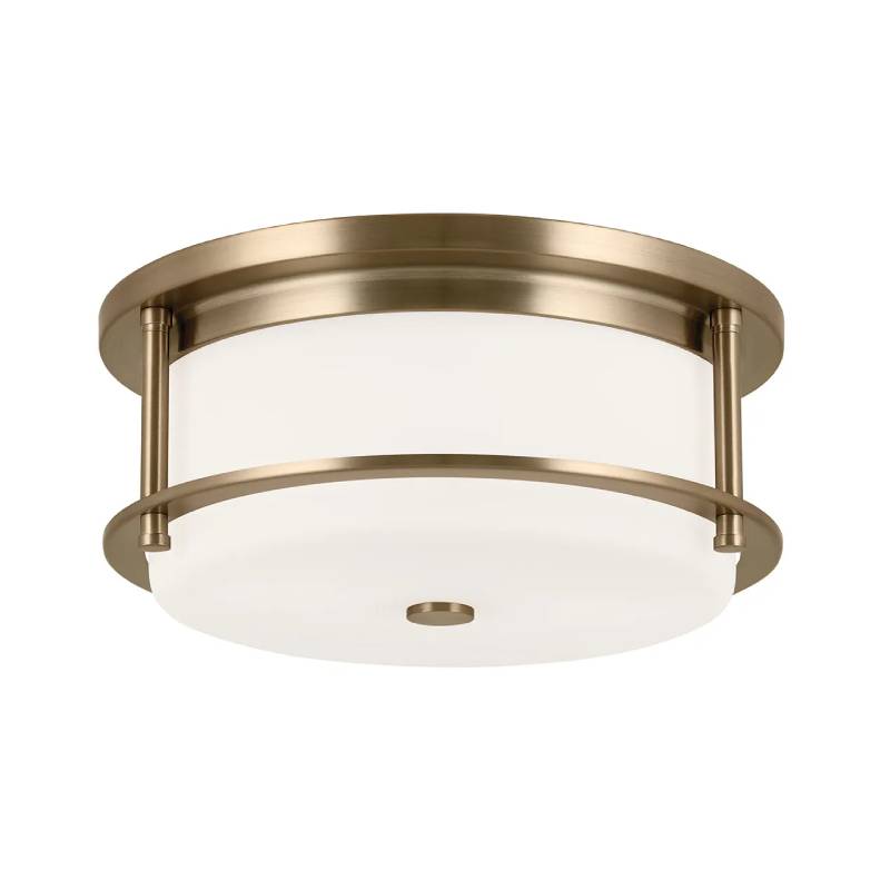 Kichler 52595 Brit 2-lt 12" Flush Mount-Champagne Bronze