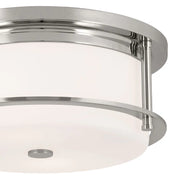 Kichler 52595 Brit 2-lt 12" Flush Mount-Polished Nickel