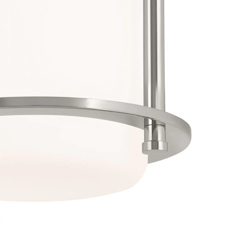 Kichler 52596 Brit 1-lt 7" Flush Mount-Polished Nickel
