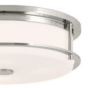 Kichler 52597 Brit 4-lt 18" Flush Mount-Polished Nickel