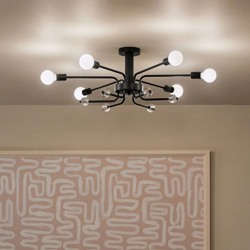 Kichler 52602 Ocala 6-lt 41" Semi Flush