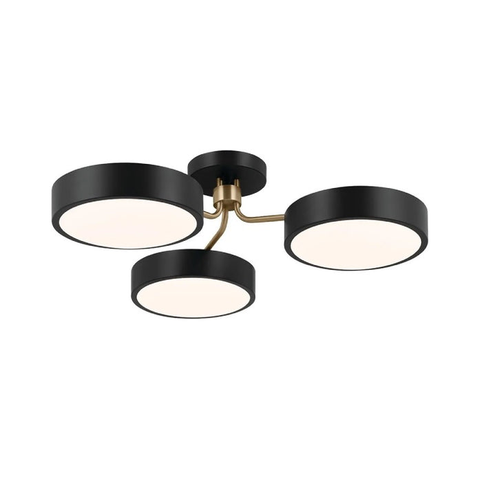 Kichler 52604 Sago 3-lt 40" LED Semi Flush-Black