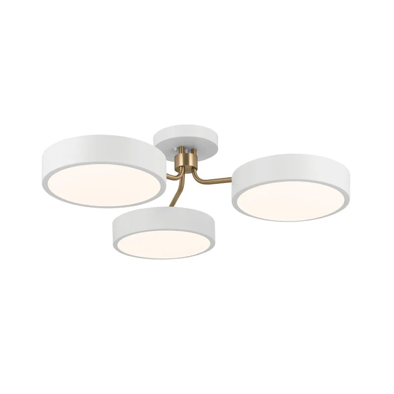 Kichler 52604 Sago 3-lt 40" LED Semi Flush-White