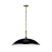 Kichler 52637 Delarosa 1-lt 24" Pendant - Black/Champagne Bronze