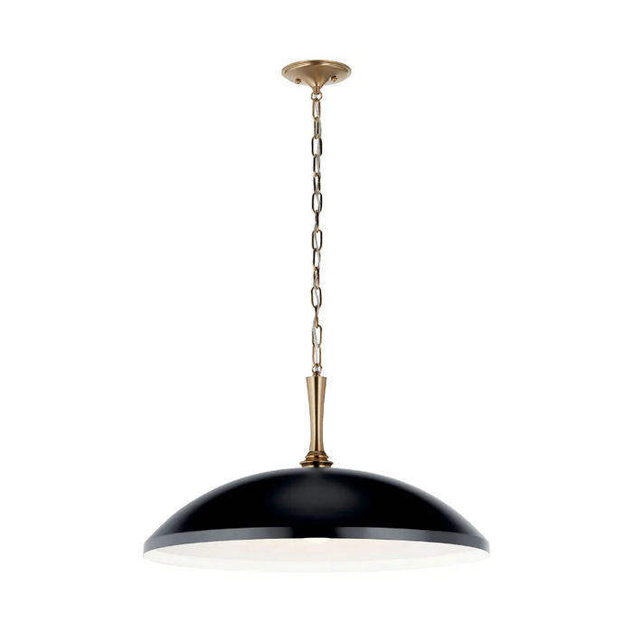 Kichler 52637 Delarosa 1-lt 24" Pendant - Black/Champagne Bronze