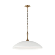 Kichler 52637 Delarosa 1-lt 24" Pendant - White/Champagne Bronze