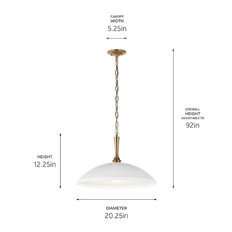 Kichler 52638 Delarosa 1-lt 20" Pendant