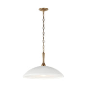 Kichler 52638 Delarosa 1-lt 20" Pendant-White with Champagne Bronze