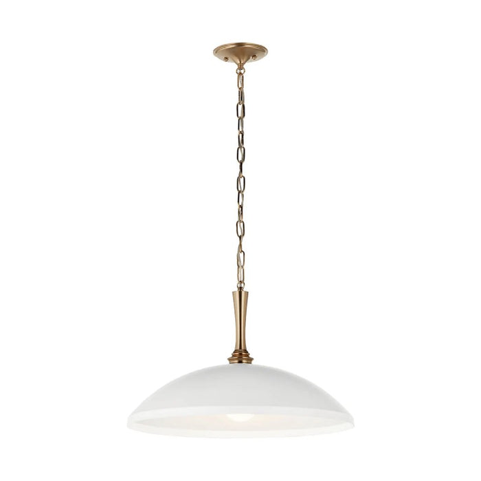 Kichler 52638 Delarosa 1-lt 20" Pendant-White with Champagne Bronze