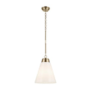 Kichler 52662 Marsailli 1-lt 16" Pendant - Champagne Bronze Opal Glass