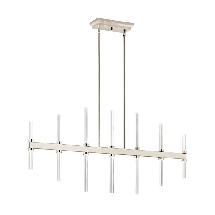 Kichler 52670 Sycara 14-lt 48" LED Linear Chandelier-Polished Nickel