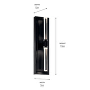 Kichler 52671 Sycara 2-lt 19" Tall LED Wall Sconce