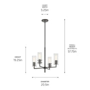 Kichler 52678 Velestino 4-lt 21" Chandelier