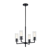 Kichler 52678 Velestino 4-lt 21" Chandelier-Black