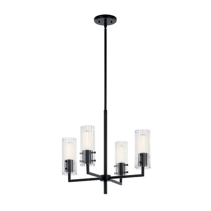 Kichler 52678 Velestino 4-lt 21" Chandelier-Black
