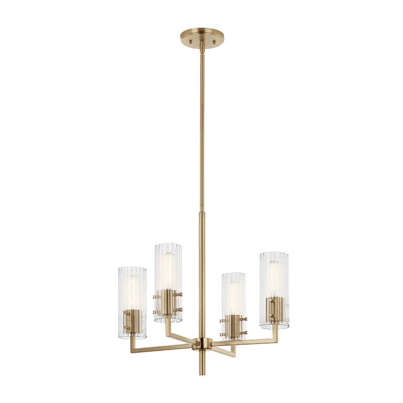 Kichler 52678 Velestino 4-lt 21" Chandelier-Champagne Bronze