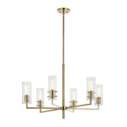 Kichler 52679 Velestino 6-lt 30" Chandelier-Champagne Bronze