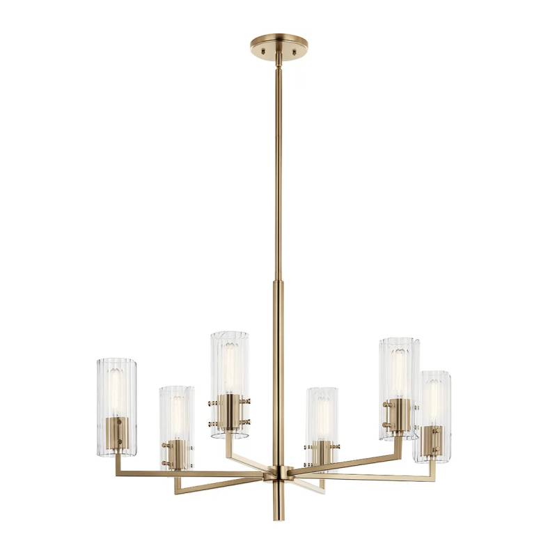 Kichler 52679 Velestino 6-lt 30" Chandelier-Champagne Bronze