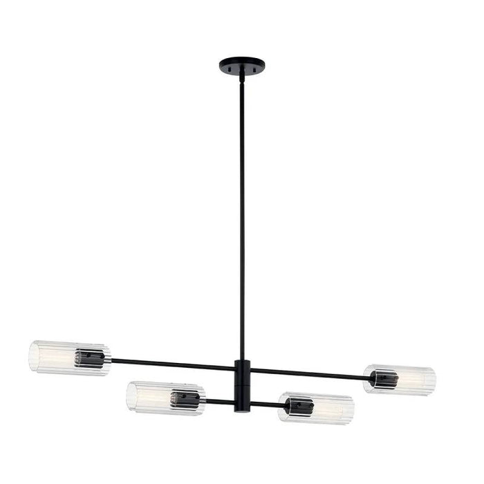 Kichler 52681 Velestino 4-lt 48" Chandelier-Black