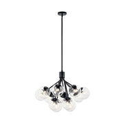 Kichler 52701 Silvarious 12-lt 30" Chandelier-Black